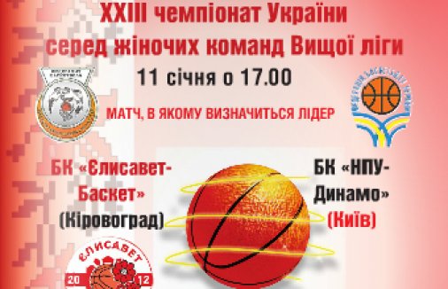 Он-лайн програмка гри "Єлисавет-Баскет" vs "Динамо"